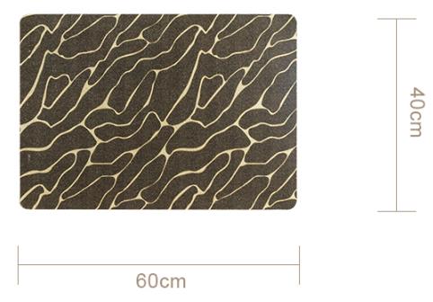 Tamanho personalizado de tapete de porta de veludo em loop