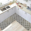 Conjunto de tapete de cozinha anti-fadiga impressa tapete de cozinha à prova d'água para piso PVC para pia em casa cozinha