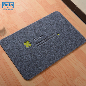 Tapete de porta interno bordado de moda fácil de limpar
