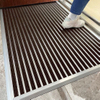 Tapete de porta de boas-vindas em liga de alumínio resistente