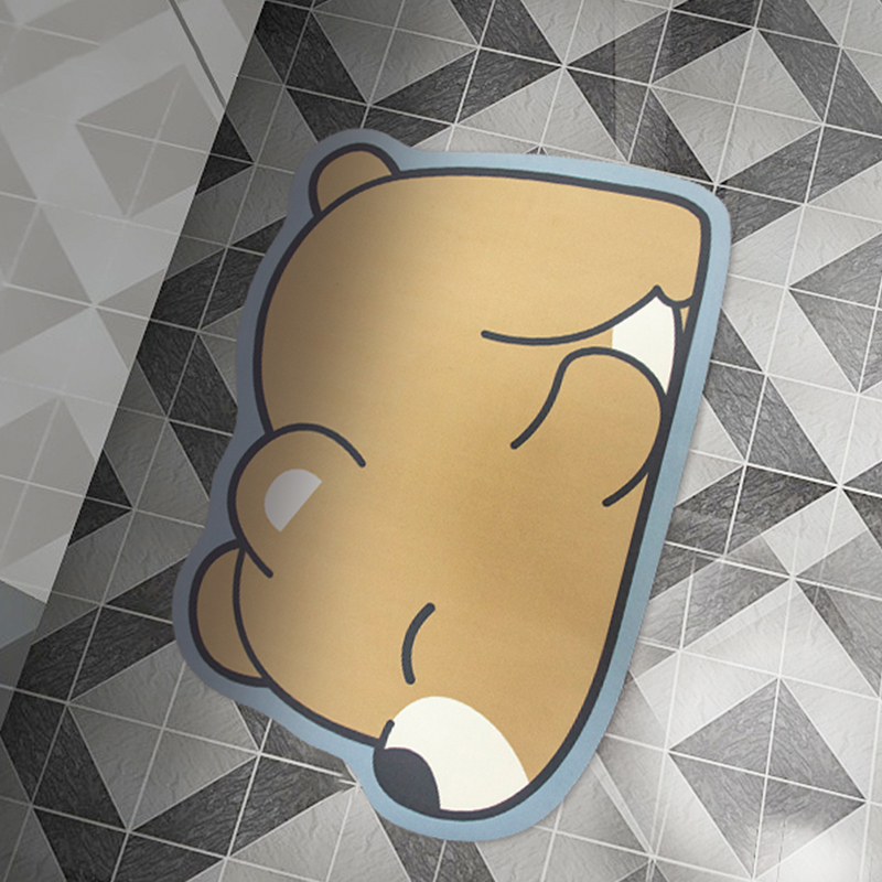 Tapete de banho de diatomita com formato e padrão personalizado - altamente absorvente e ecológico