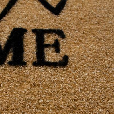 Close da superfície do tapete de imitação de coqueiro (2)