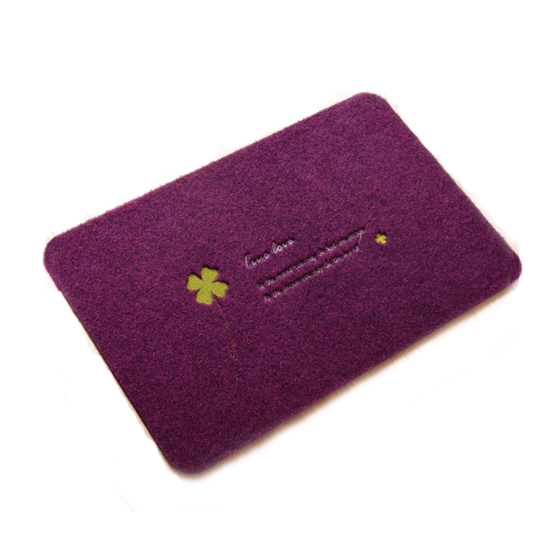 Moda Design Bordado Tapete de porta bordada Fácil de limpar tanta de entrada, cor bonita e dimensionamento para usos externos e internos.