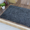 Tapete de banheiro de luxo Deluxe não deslizamento lavável tapete de banheiro de pelúcia, manto de banho de listras absorventes de microfibra para banho, banheiro