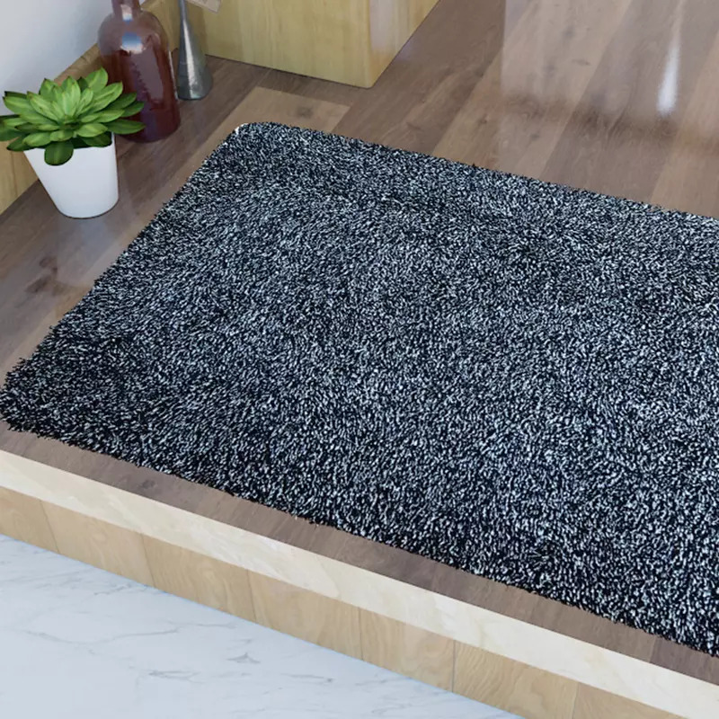 Tapete de banheiro de luxo Deluxe não deslizamento lavável tapete de banheiro de pelúcia, manto de banho de listras absorventes de microfibra para banho, banheiro