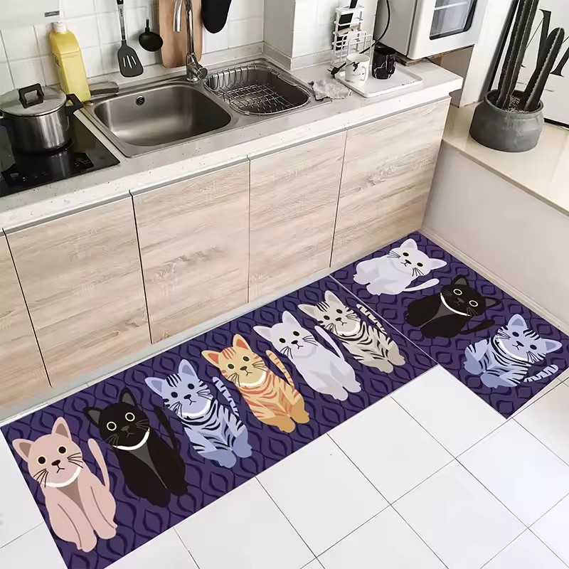 Tapete de piso anti -fadiga extra grosso, tapetes de cozinha anti -deslizamento e tapetes afundam tapetes absorventes