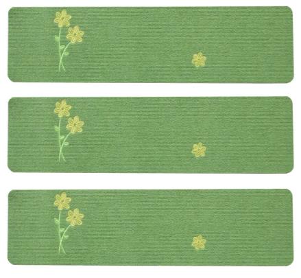 Tapete de escada bordado listrado personalizável