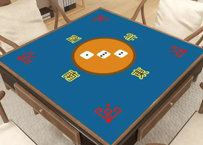 Guia de tamanho de mesa e tapete de Mahjong